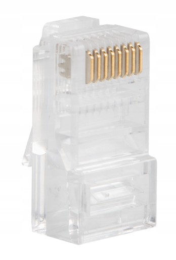 ZÁSTRČKA INTERNETOVÁ ZÁSTRČKA RJ45 8P8C ZLATÁ 4 KS