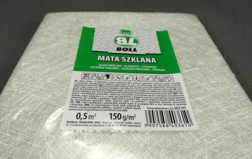 BOLL GLASS MAT VLÁKNO NA ŽIVICU ALEBO Tmel / HMOTNOSŤ: 150g/m2