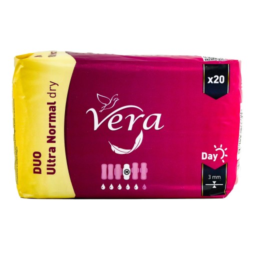 Vera hygienické vložky s krídelkami Ultra NORMAL Dry Duo Day 20 ks.
