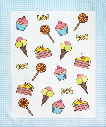 Bavlnená kuchynská utierka JEDEKA SWEETS 50x64