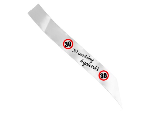 Personalizovaná šerpa k 30. narodeninám s vaším menom
