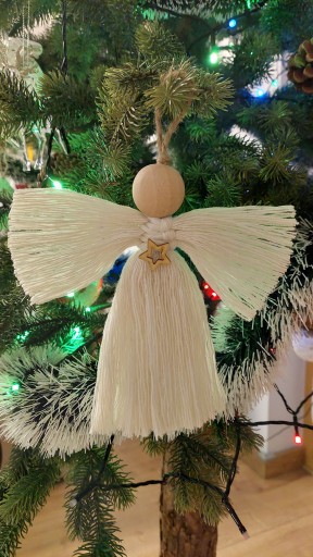 Točená bavlnená šnúra Macrame, prírodná, 200 m, 3 mm