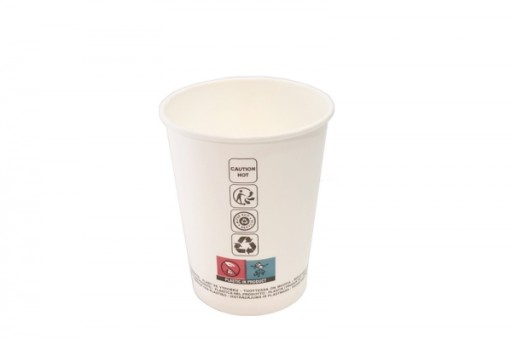 Biely papierový pohár 250 ml 50 ks Nápoje na kávu