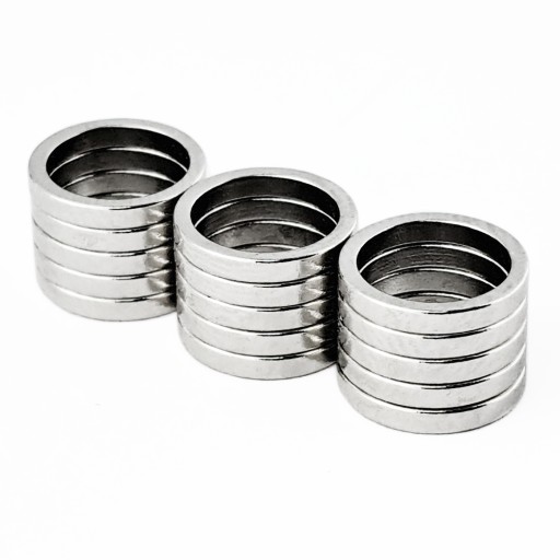 NEODYMOVÝ PRSTEŇOVÝ MAGNET 8x6,3x1,2 - 15 KS