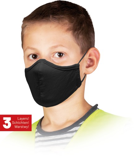 DETSKÁ OPÄTOVNE POUŽITEĽNÁ MASKA, 3-VRSTVOVÁ