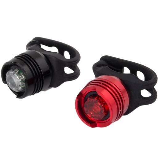 SET 2 x LED svetlo na bicykel PREDNÉ + ZADNÉ Set