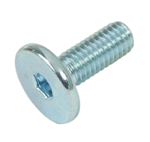100x skrutka M6 x 16 mm s imbusovou hlavou, nábytková skrutka metrická