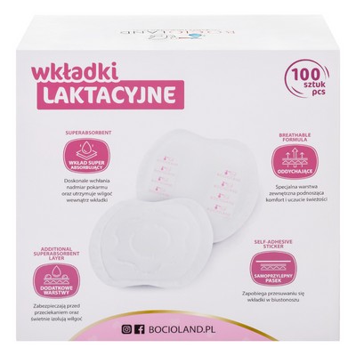 Super absorpčné prsné vložky 100 ks. Bocioland