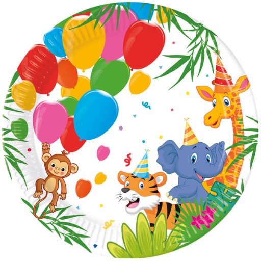 PAPIEROVÉ TANIERE SAFARI JUNGLE ZOO 20 CM 8 KS