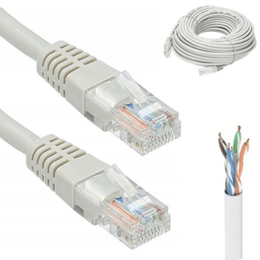 Sieťový Lan kábel UTP Twisted Pair kábel Cat 5e 10M