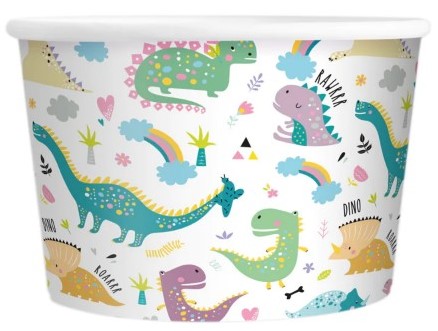 Dinosaury zmrzlinové poháre 6 ks