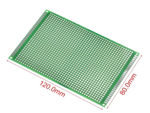912 Univerzálna prototypová doska 8x12cm 80x120mm
