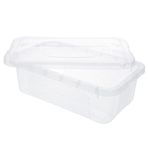 Plastový box, priehľadná nádoba, 4,5l box, uzavretý organizér