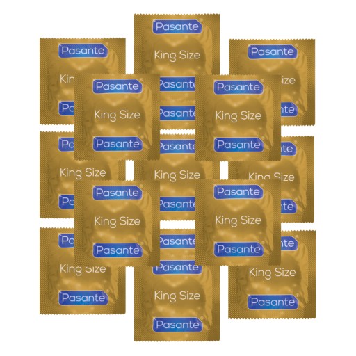 Pasante King Size kondómy, sada 25 ks