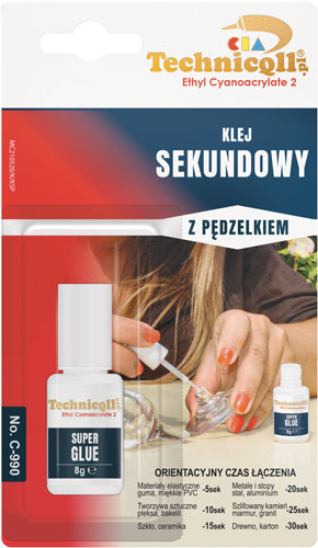 Kyanoakrylátové lepidlo sekund 8g Technicqll