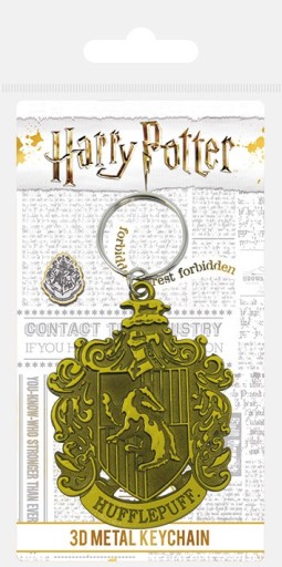 Kovová kľúčenka s erbom Harryho Pottera Hufflepuff