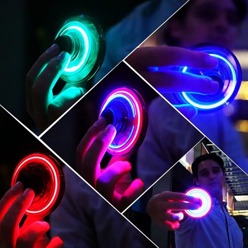 LIETAJÚCI DISK UFO MINI DRÓN GUĽA SVIETIACA GUĽA LED FLYNOVA SPINNER RINGO