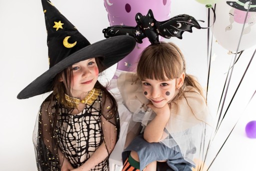 FÓLIOVÁ BALÓNKA NETOPIEĽ ČIERNA HOLOGRAFICKÁ HALLOWEENOVÁ DEKORÁCIA 35 CM