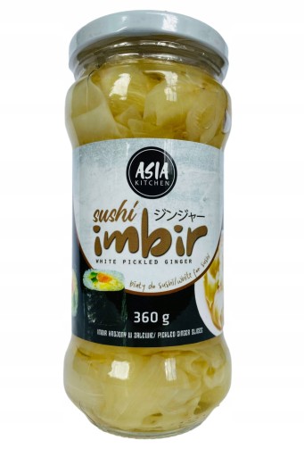 Marinovaný zázvor na sushi, prírodný 360g