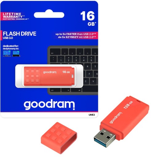 Pendrive Goodram UME3 32GB Orange USB 3.0 60MB/s