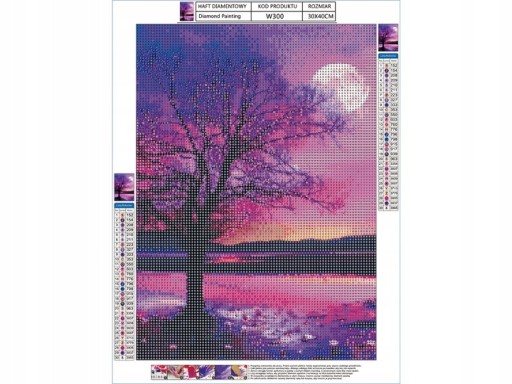 Diamantový vyšívací STROM Diamond Mosaic SET 5D diamantový rezací papier