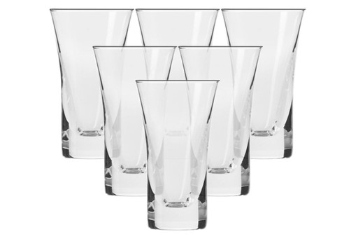 6x poháre na vodku a tequilu 45 ml SHOT KROSNO