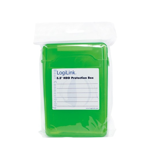 LOGILINK Ochranný box pre 3,5-palcový HDD Zelený