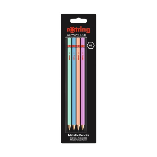 HB Rotring Germany Metalická ceruzka 4 kusy Set