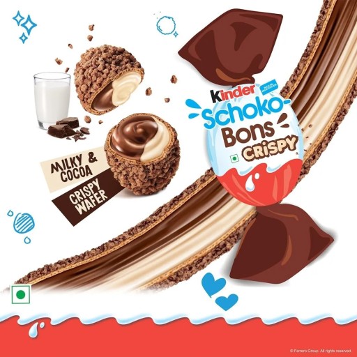 Kinder Schoko Bons chrumkavé cukríky 22,4g