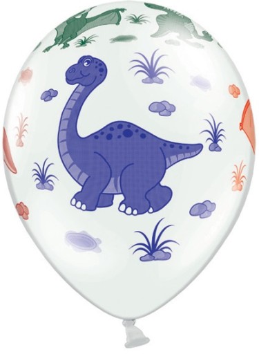 Latexové balóny DINOSAURS Dino Dinosaurs Animals Birthday Party 5 ks.
