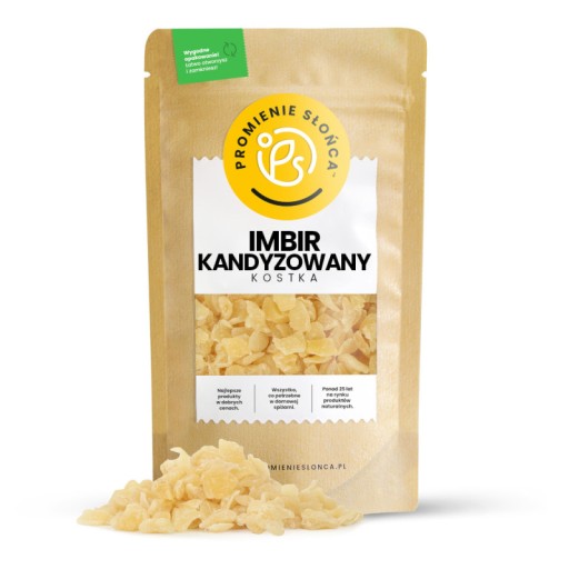 KANDIDOVANÁ KOCKA zázvoru 500 g Slnečné lúče
