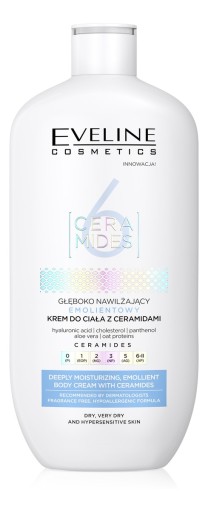 Eveline 6Ceramides Zmäkčujúci telový krém 350ml