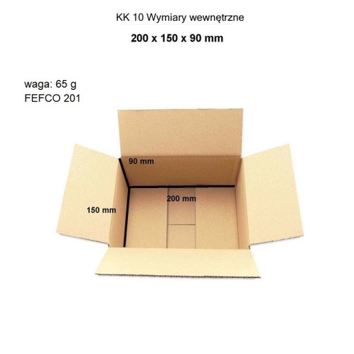 Klapka kartón 200x150x90 KK10 krabica - 25 ks