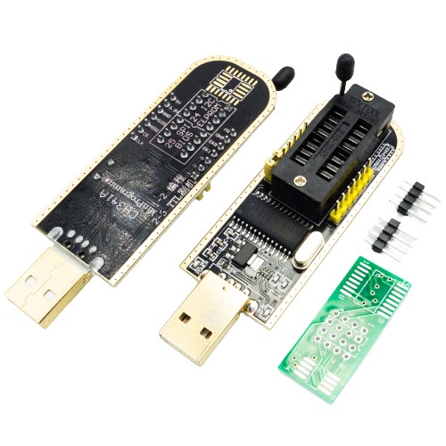 CH341A programátor SPI Flash pamäť EEPROM TTL ZIF 16 pin i2C zbernica