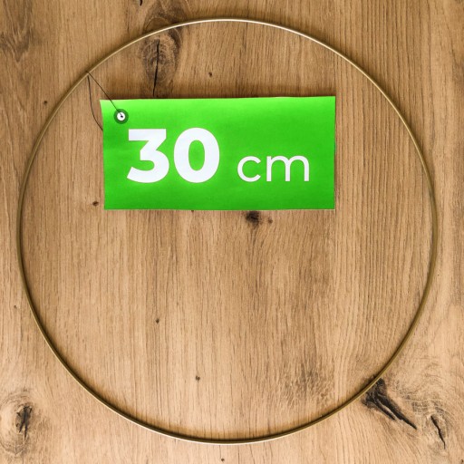 Kovový prsteň GOLD MAT Macrame lapač snov 30 cm