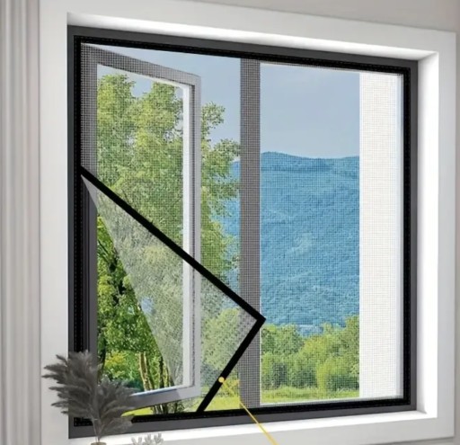 SIEŤKA PROTI KOMÁROM NA OKNO OKENNÁ SIEŤ PEVNÁ PEVNÁ BIELA 130X150 CM + VELCRO