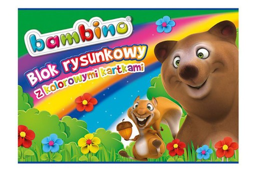 BLOK FAREBNÉ BAMBINO KARTY A4 80g/m2
