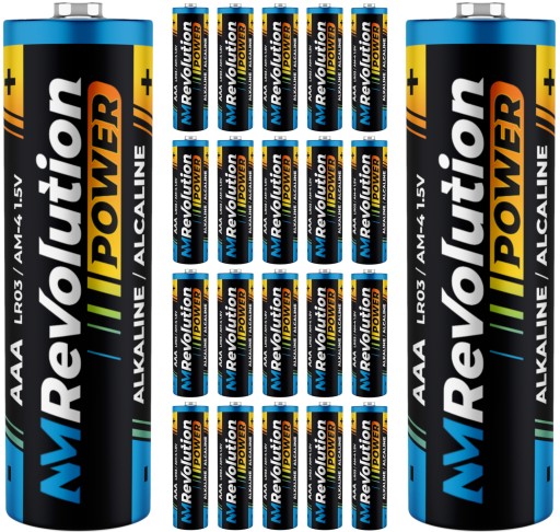 20x VÝKONNÁ BATÉRIA NM REVOLUTION ALKALINE AAA LR03