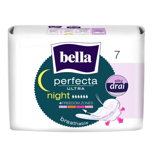 BELLA PERFECTA ULTRA Night SANITÁRNE VLOŽKY 7 ks.