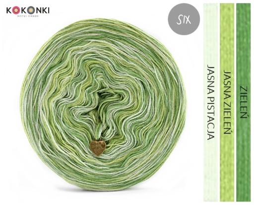 Priadza KOKONEK Six Classic S023 Melange, 3 farby