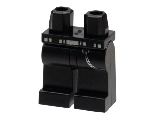 Lego New Legs Legs Black chain cty1485 Lone Wolf Biker 970c00pb1418