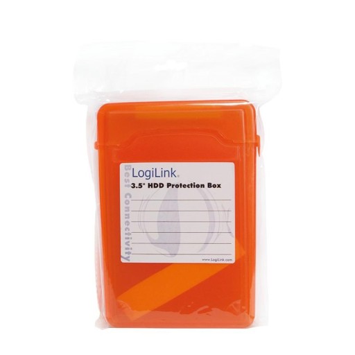 Ochranný box na 3,5 palcový HDD, oranžový