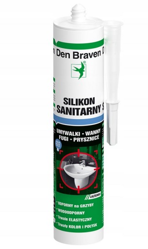 Den Braven sanitárny silikón bezfarebný 280 ml
