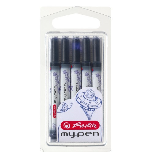 Modré plniace perá Herlitz
