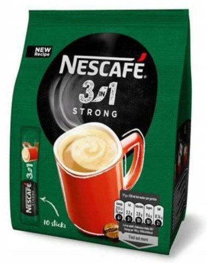 NESCAFE instantná káva 3v1 Strong 10x17g