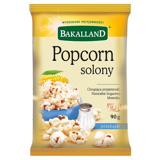 Bakalland popcorn solený 90 g