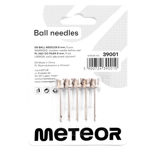5x pumpovacie ihly SOLID METEOR Ball nafukovacie ihly