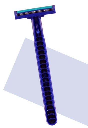 GILLETTE BLUE II PLUS holiaci strojček DVOJČEPELKY RÚČKA JEDNODUCHÉHO UCHYTENIA