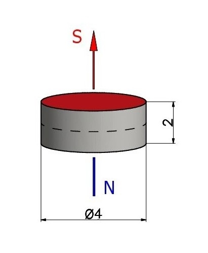 Neodymový magnet Silný cylindrický držiak N42 10 kusov