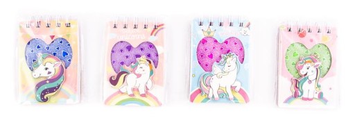 NOTEBOOK UNICORN NOTEBOOK MINI DIÁR RÔZNE DIZAJNY